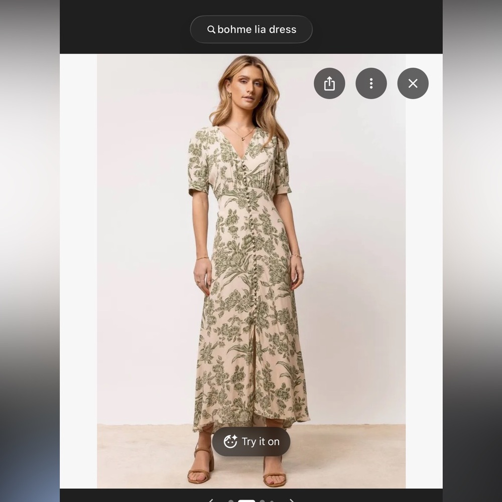 Bohme Lia Floral Midi Dress